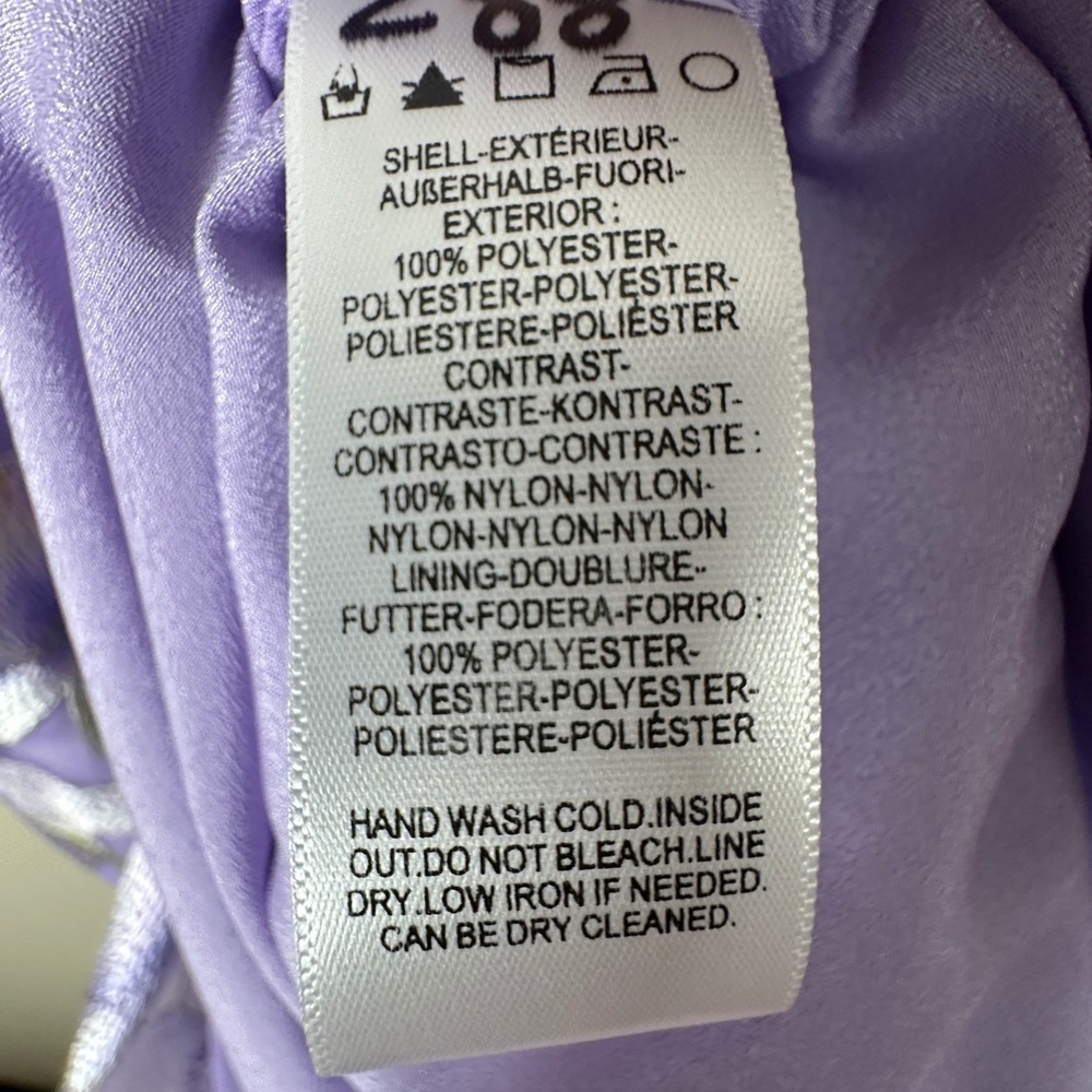 Dress The Population Womens L Blakely Midi Dress Wisteria Multi Floral Purple - Picture 7 of 12
